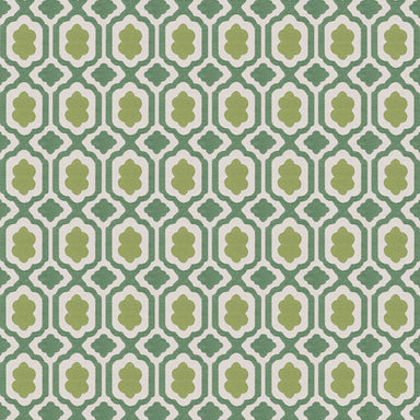 Woven Geometric Fabric - Aventine - Emerald | Nicholas Engert Interiors