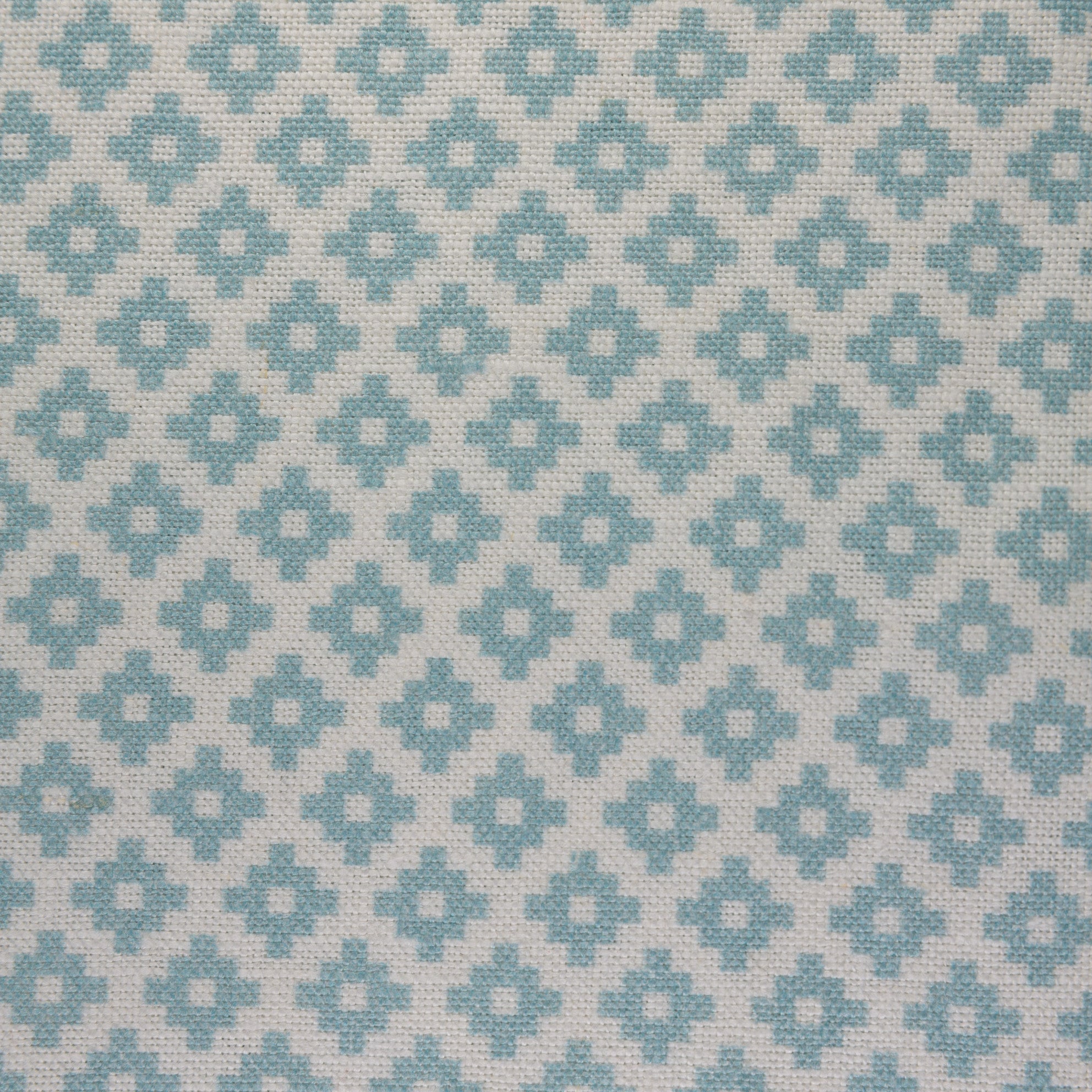 Geometric Print Fabric - Falmouth 49/054 Duck Egg