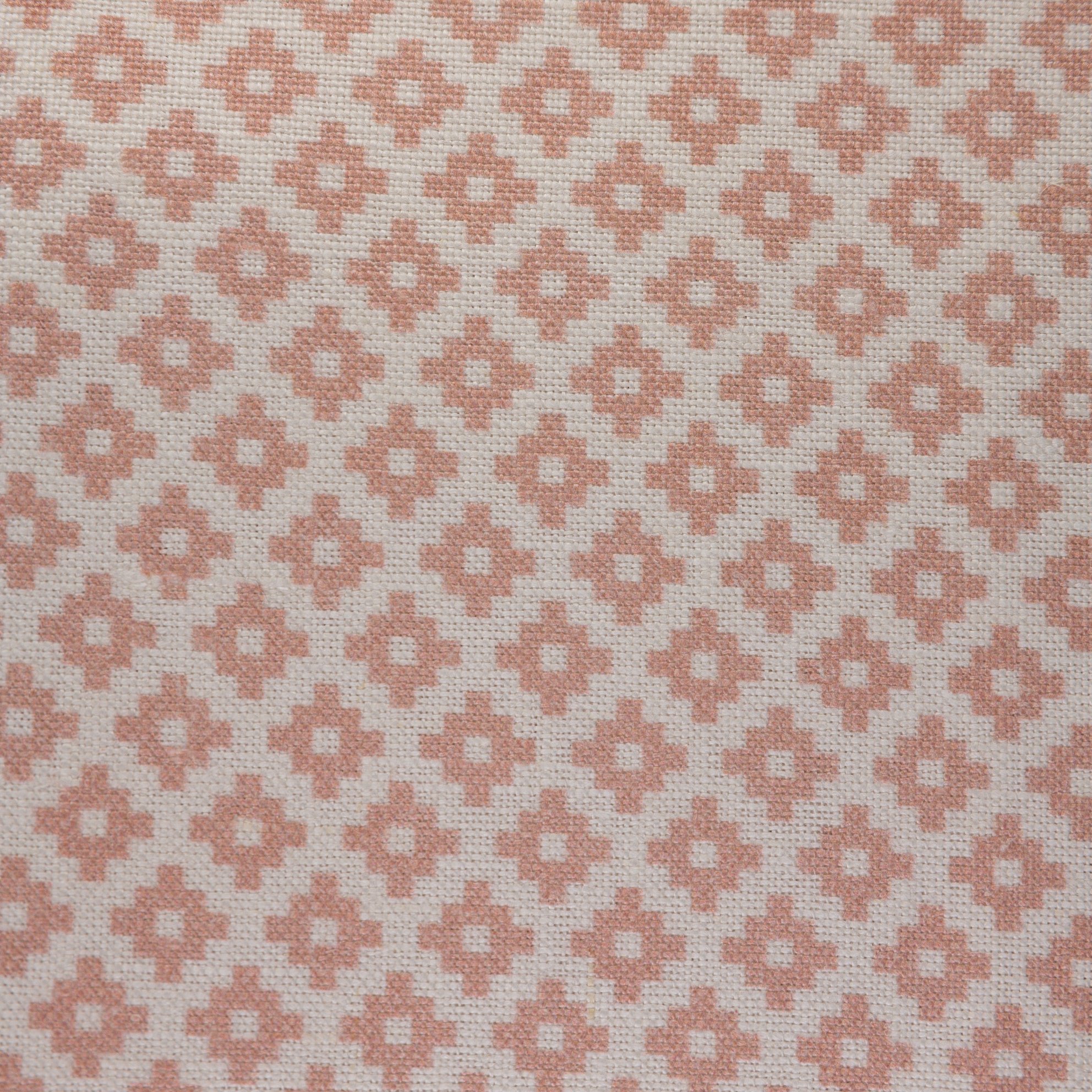 Geometric Print Fabric - Falmouth 49/055 Powder Pink
