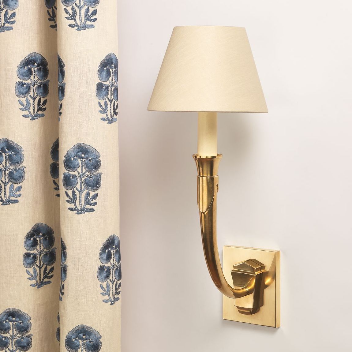 Flanders Horn Wall Light - Brass - Context | Nicholas Engert Interiors