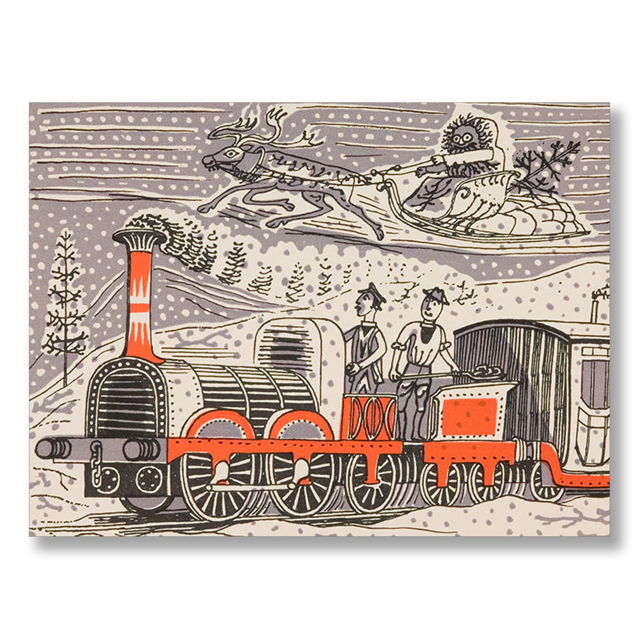 The Titfield Thunderbolt at Christmas by Edward Bawden
