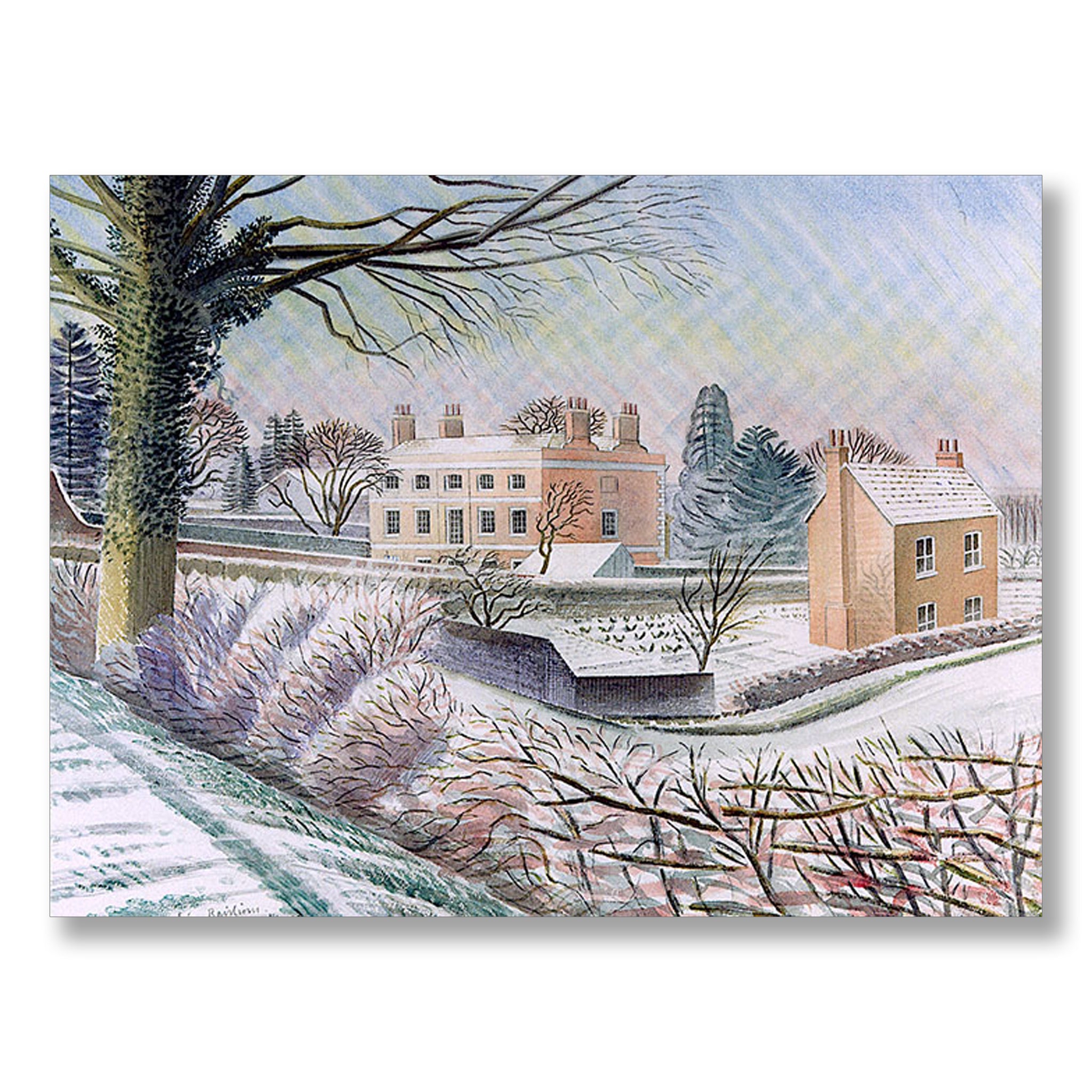 Vicarage in the Snow 1935 by Eric Ravilious