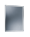Illuminated Bathroom Mirror with Polished Stainless Steel Frame