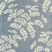 A foliage wallpaper pattern, Acacia in Jeans Blue.