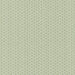 A close-up of a wallpaper pattern featuring vertical stripes with small white geometric and leaf-like motifs on a muted sage green background.