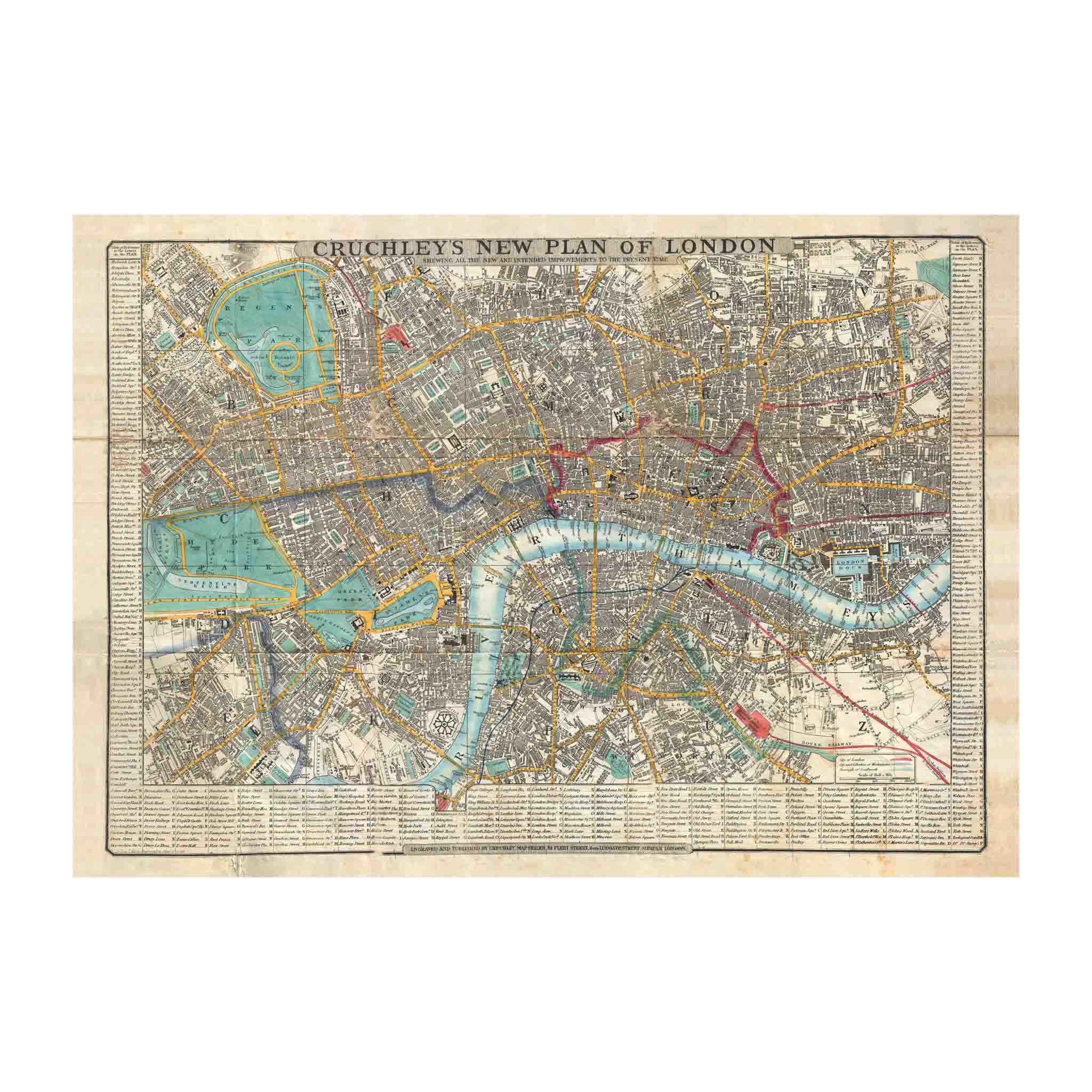 Cruchley's Plan of London