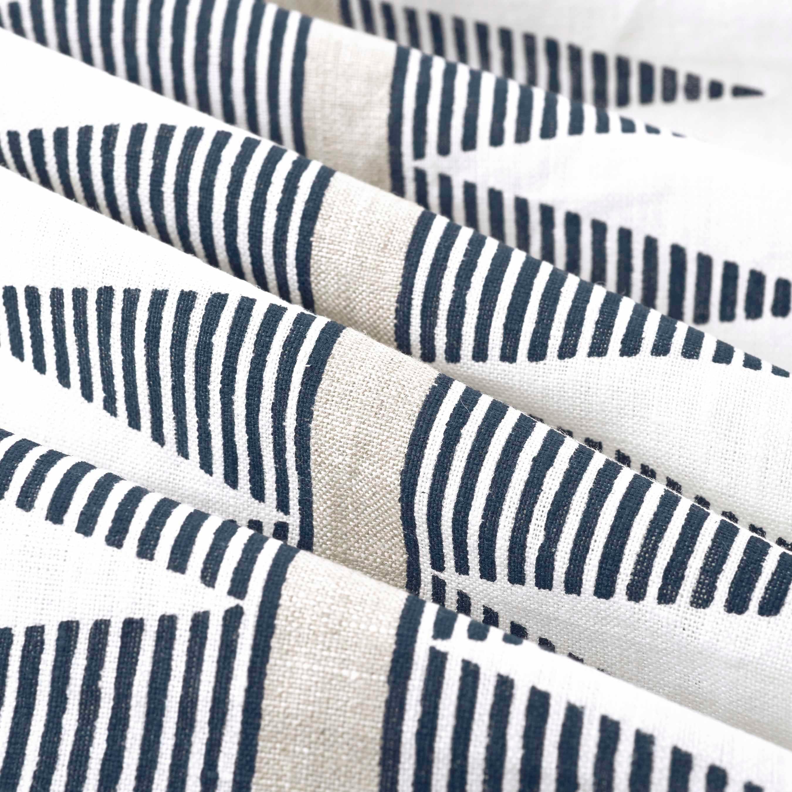 Striped Triangle Fabric - Rapid Blue