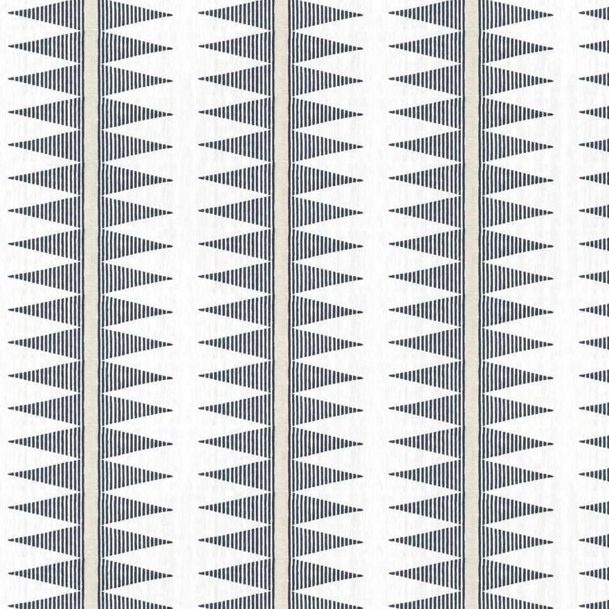 Striped Triangle Fabric - Rapid Blue