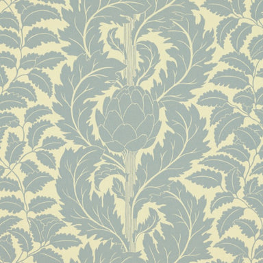 Wallpaper featuring artichoke design in pale blue