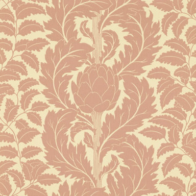 Wallpaper featuring artichoke design in pale rose