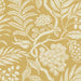 Floral and leaf pattern on a yellow background