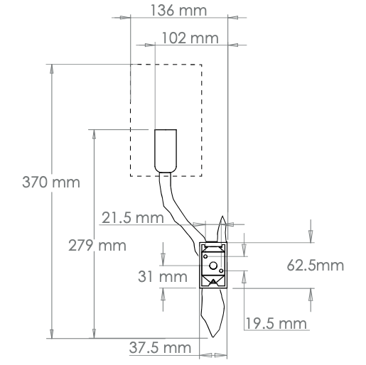 Twig Wall Light - Brass - Pair