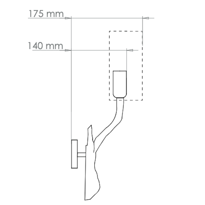 Twig Wall Light - Brass - Pair