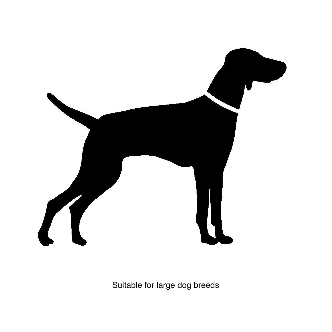 Large dog silhouette