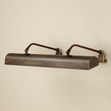 Bronze wall mounted picture light
