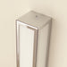 Bathroom chrome wall light with opaque diffuser detail