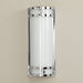 Chrome and glass art deco style wall light 