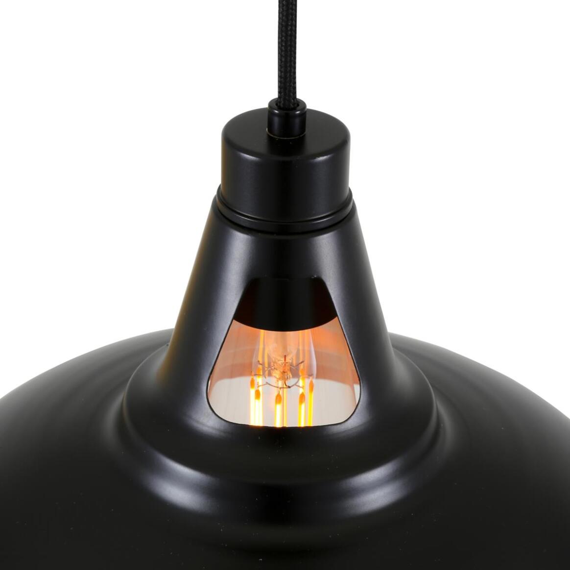 Alma Black and Copper Pendant Light