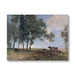 greetings card of oil painting with trees and cattle