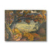 greetings card of landscape painting in autumn