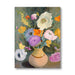 Floral painting with a vase of flowers on a textured background