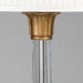 Lotus Column Table Lamp-Brass Detail