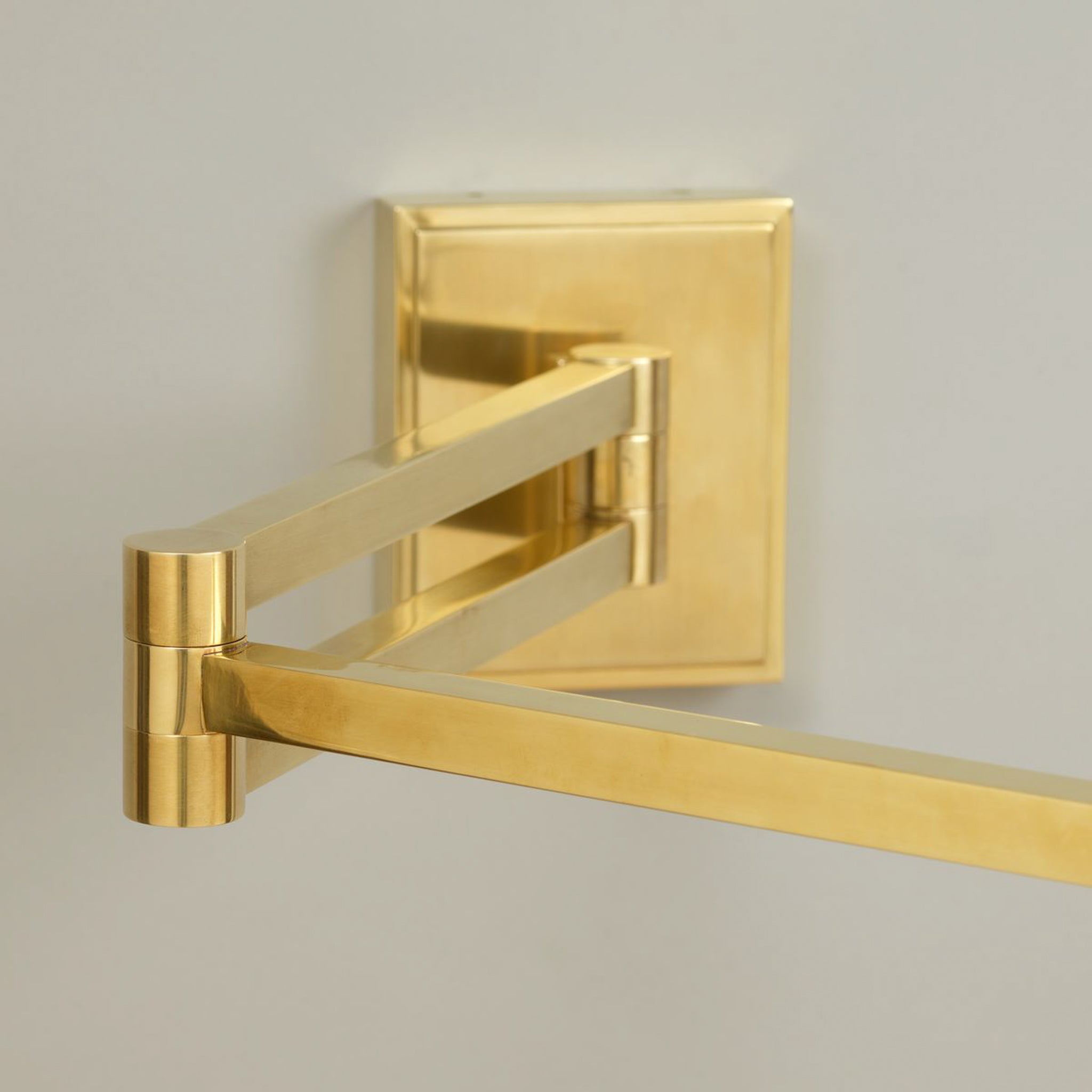Stirling Swing Arm Wall Light-Brass-Detail