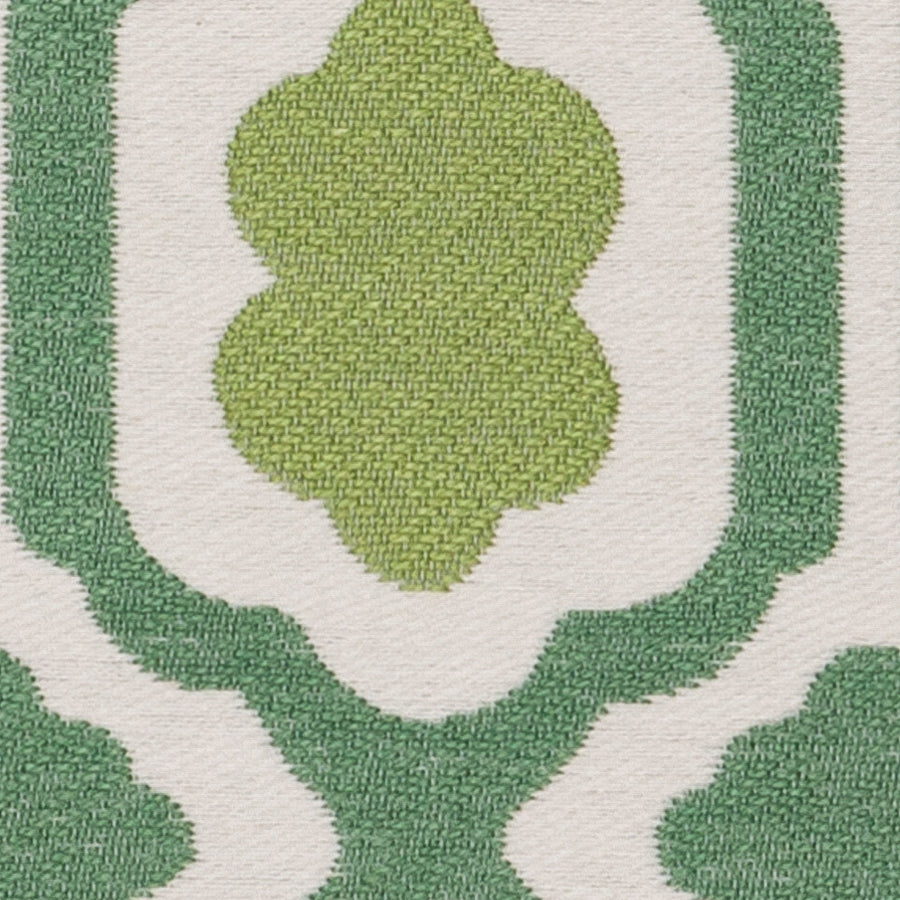 Woven Geometric Fabric - Aventine - Emerald - Detail | Nicholas Engert Interiors