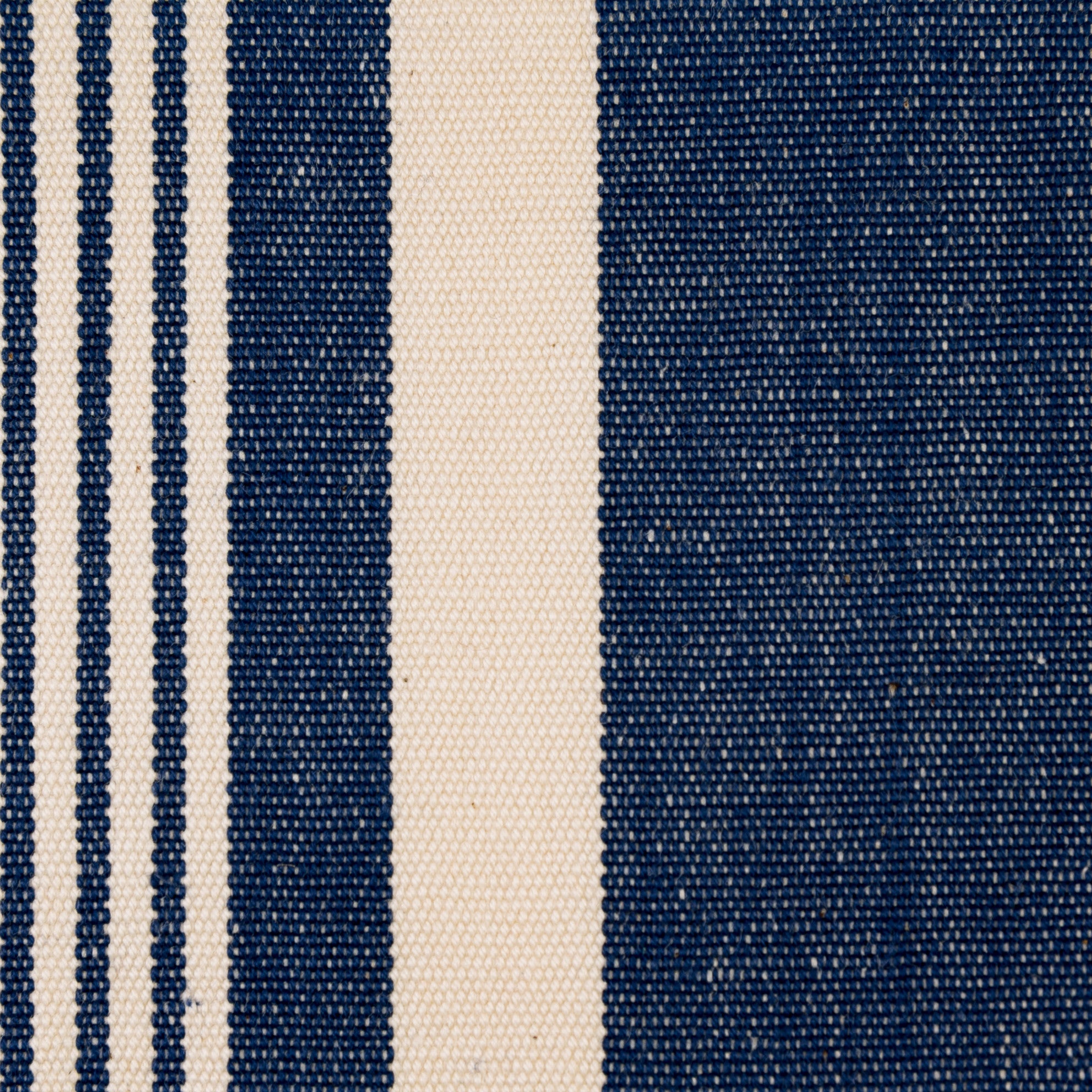 Woven Striped Fabric - Crantock 05/031 Mood Indigo | Nicholas Engert Interiors