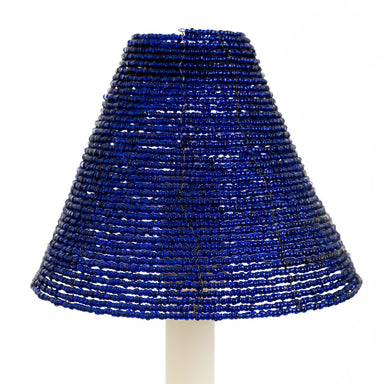 Glass Beaded Candle Shade - Blue | Nicholas Engert Interiors