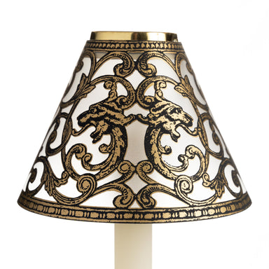Translucent Candle Shade - Gold Griffin | Nicholas Engert Interiors