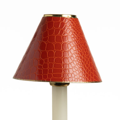 Candle Shade-Printed Card-Crocodile-Burnt Orange | Nicholas Engert Interiors