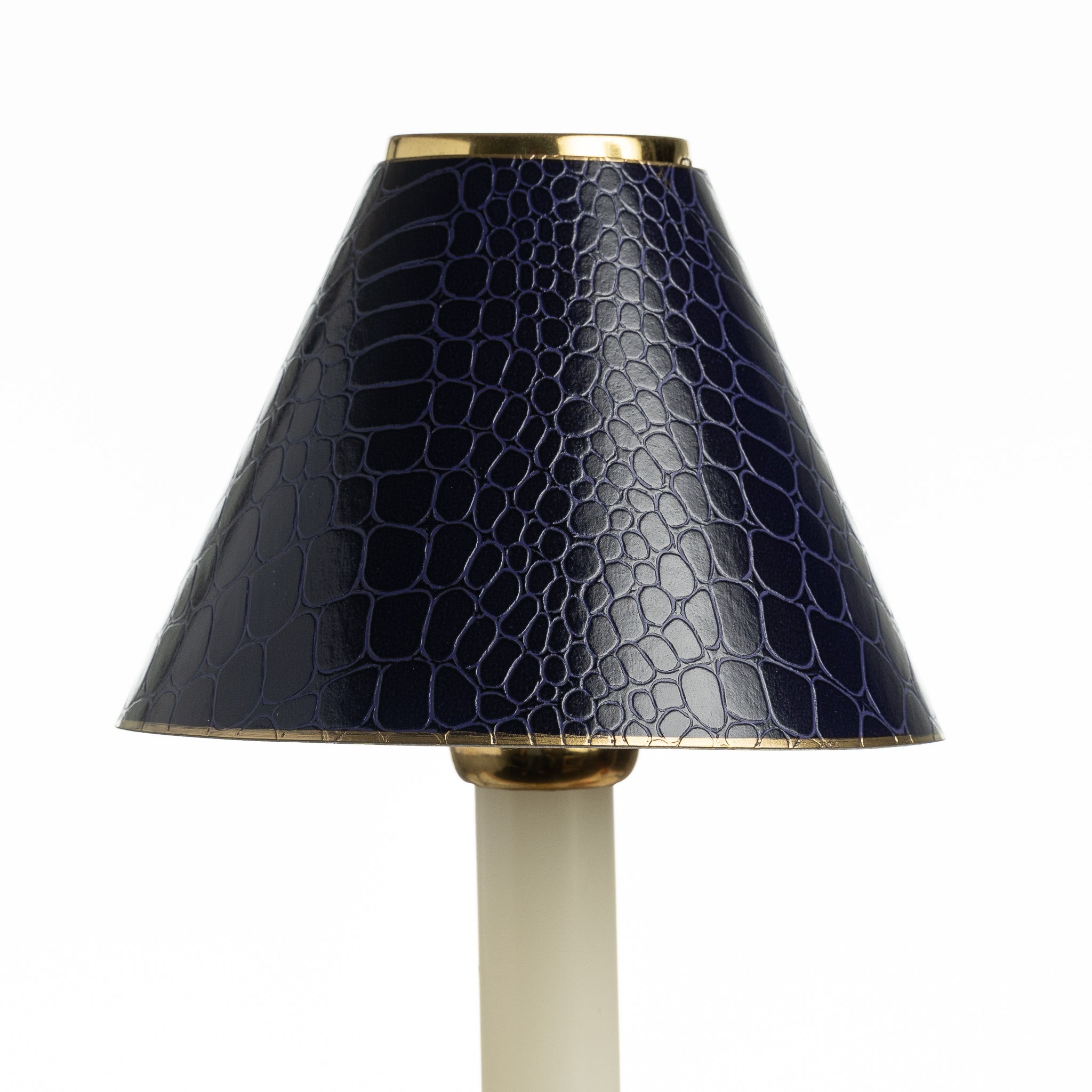 Candle Shade-Printed Card-Crocodile-Purple | Nicholas Engert Interiors