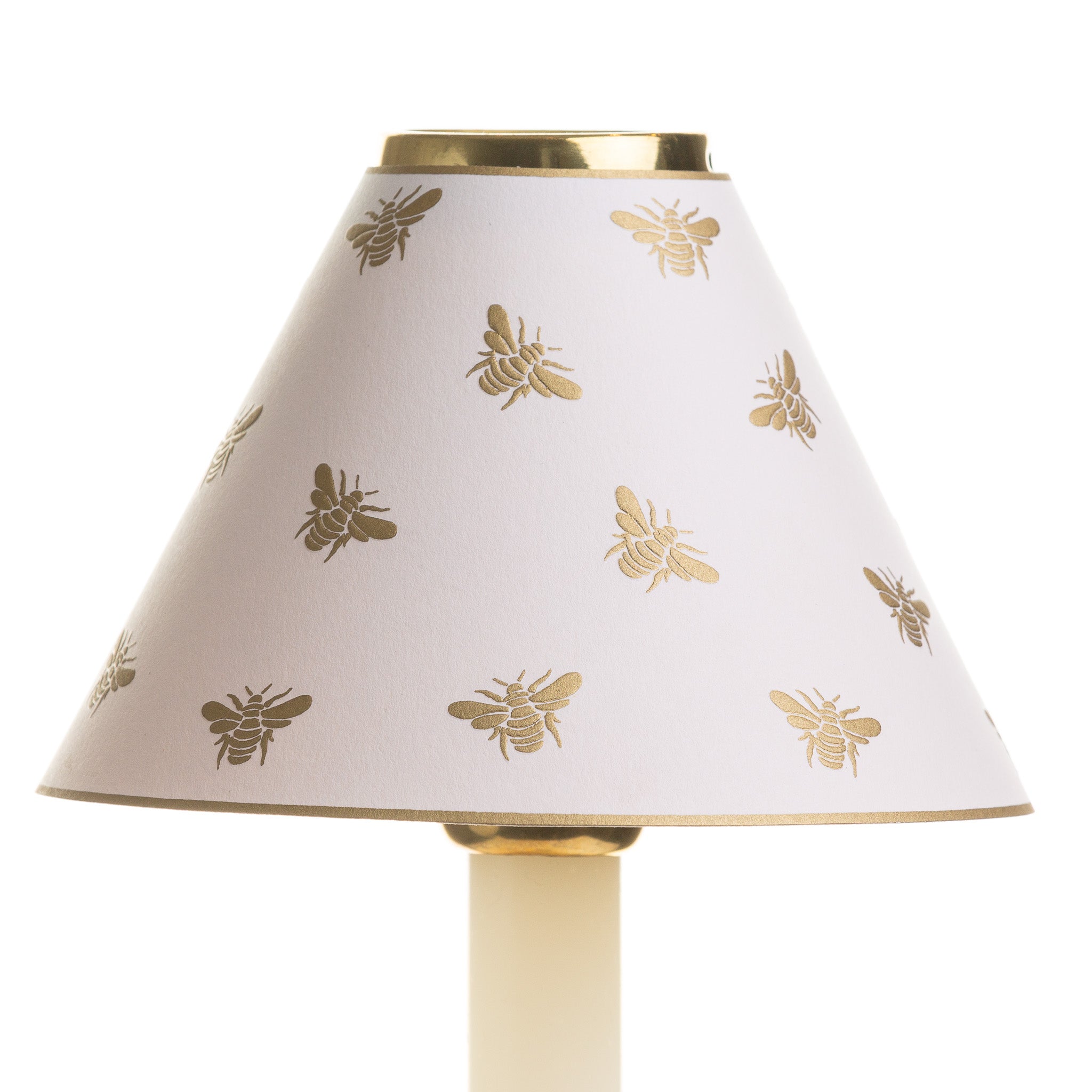 Candle Shade-Printed Card-Gold Embossed Napoleon Bee | Nicholas Engert