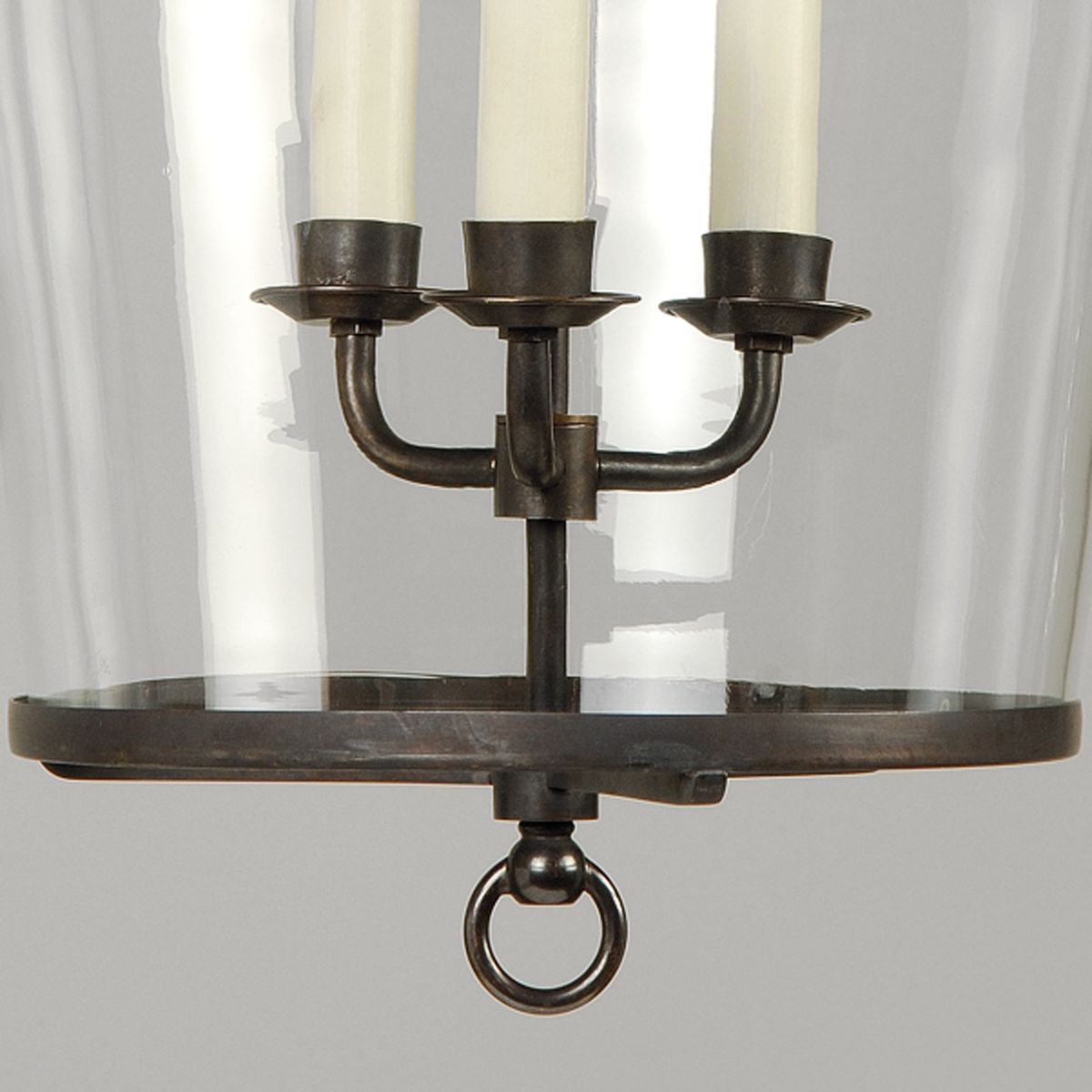Zurich Lantern-Bronze-Clear Glass-Detail 1