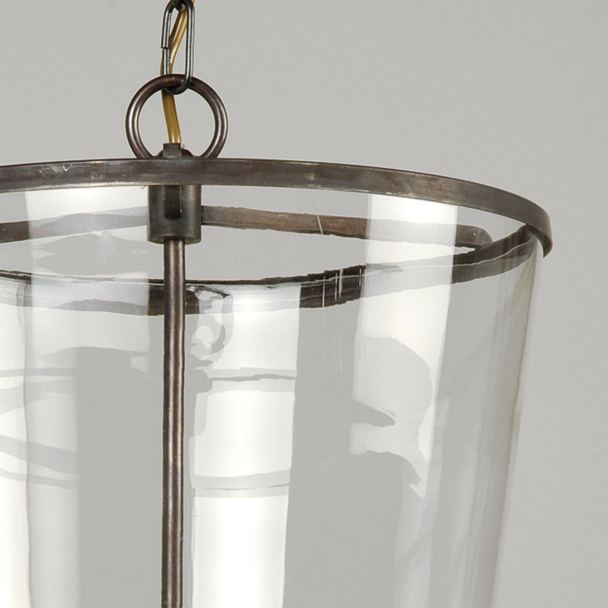 Zurich Lantern-Bronze-Clear Glass-Detail 2