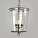 Zurich Lantern-Bronze-Clear Glass