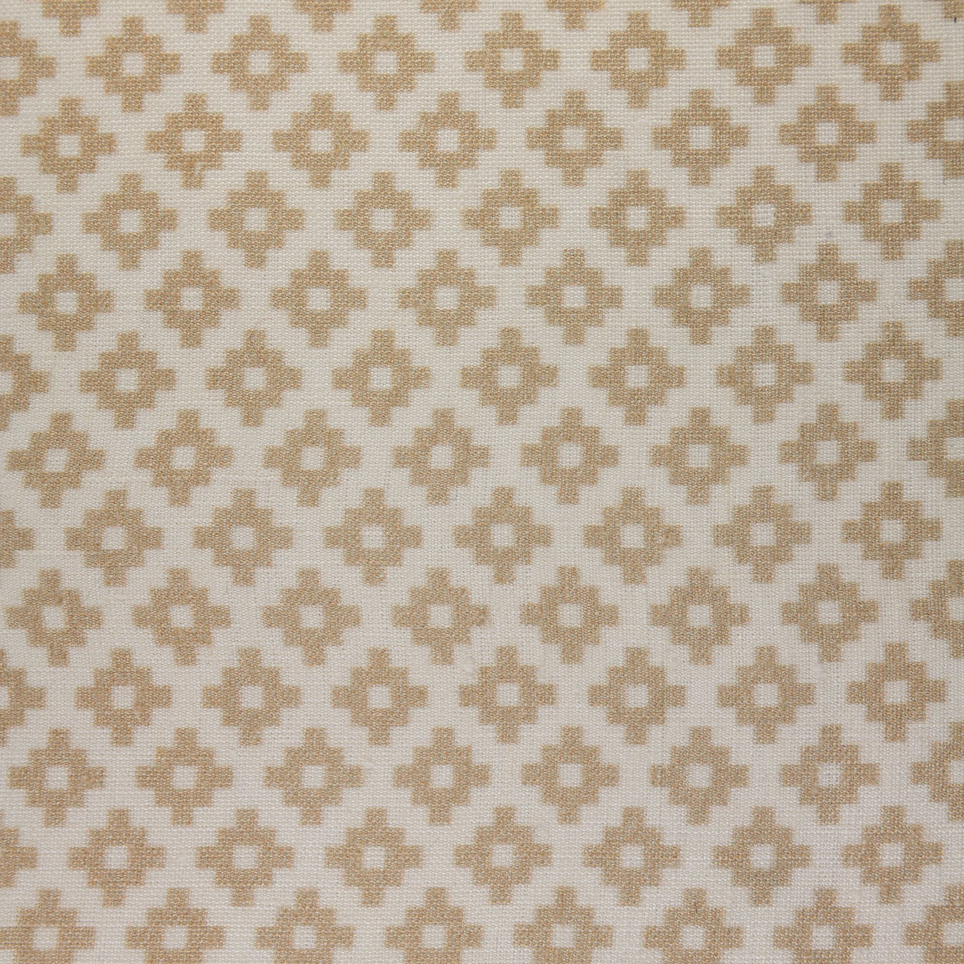 Geometric Print Fabric - Falmouth 49/049 Oatmeal Two