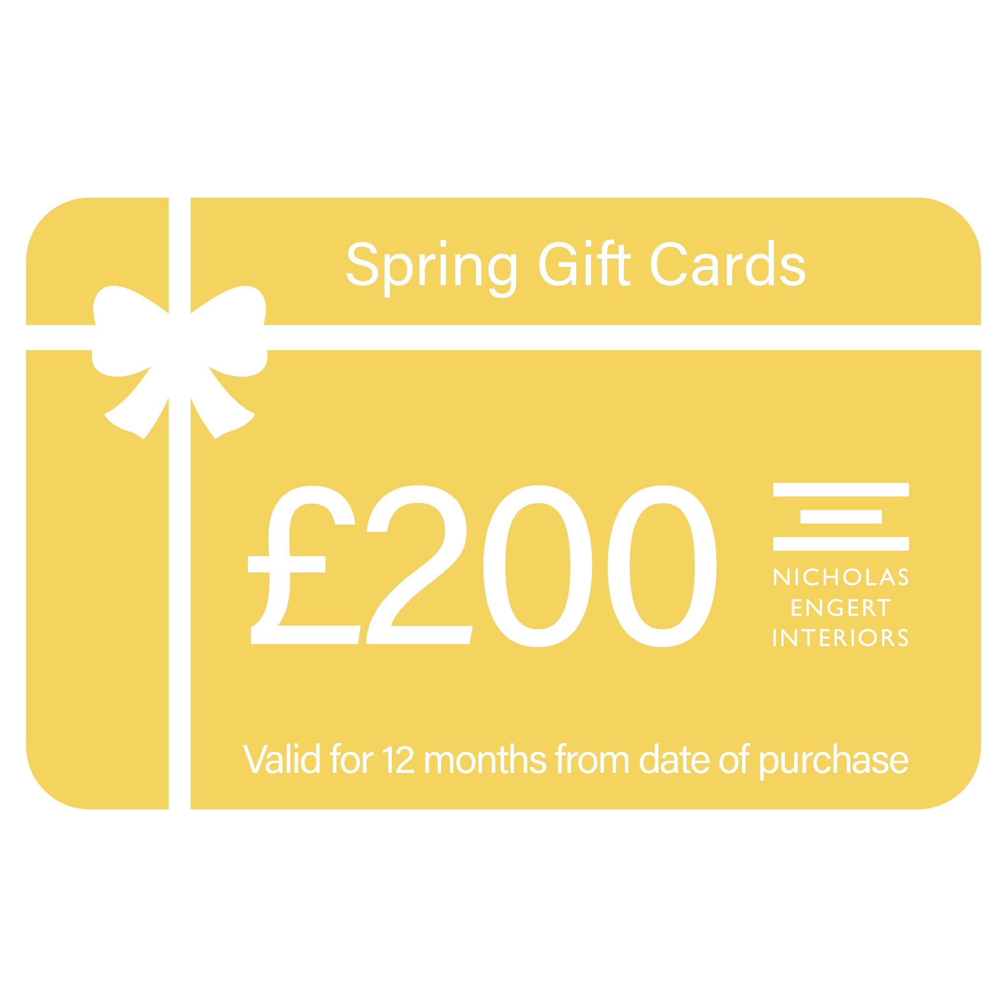 Spring Digital Gift Card - £200 | Nicholas Engert Interiors