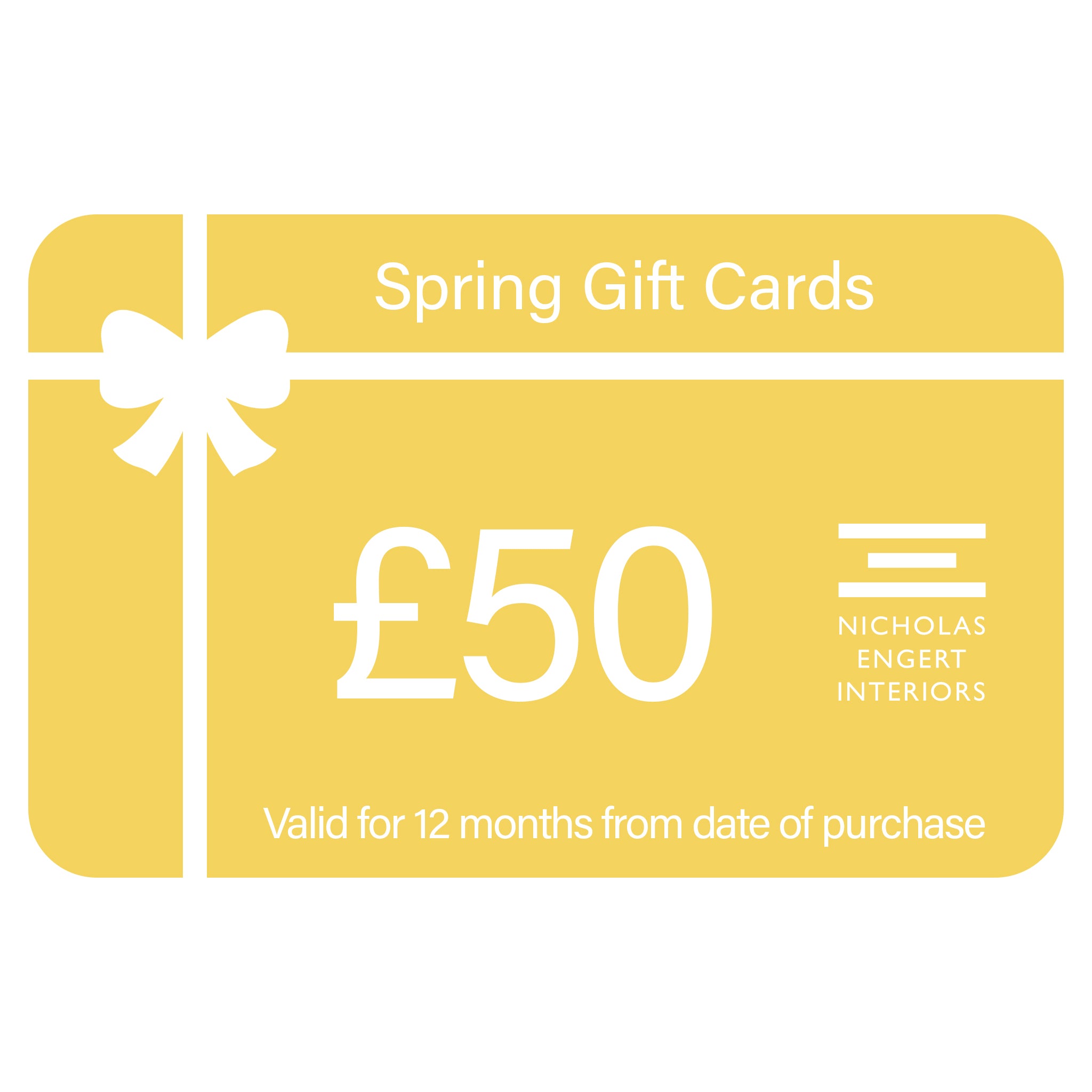 Spring Digital Gift Card - £50 | Nicholas Engert Interiors