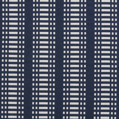 Nereus Cotton Fabric - Dark Blue | Nicholas Engert Interiors