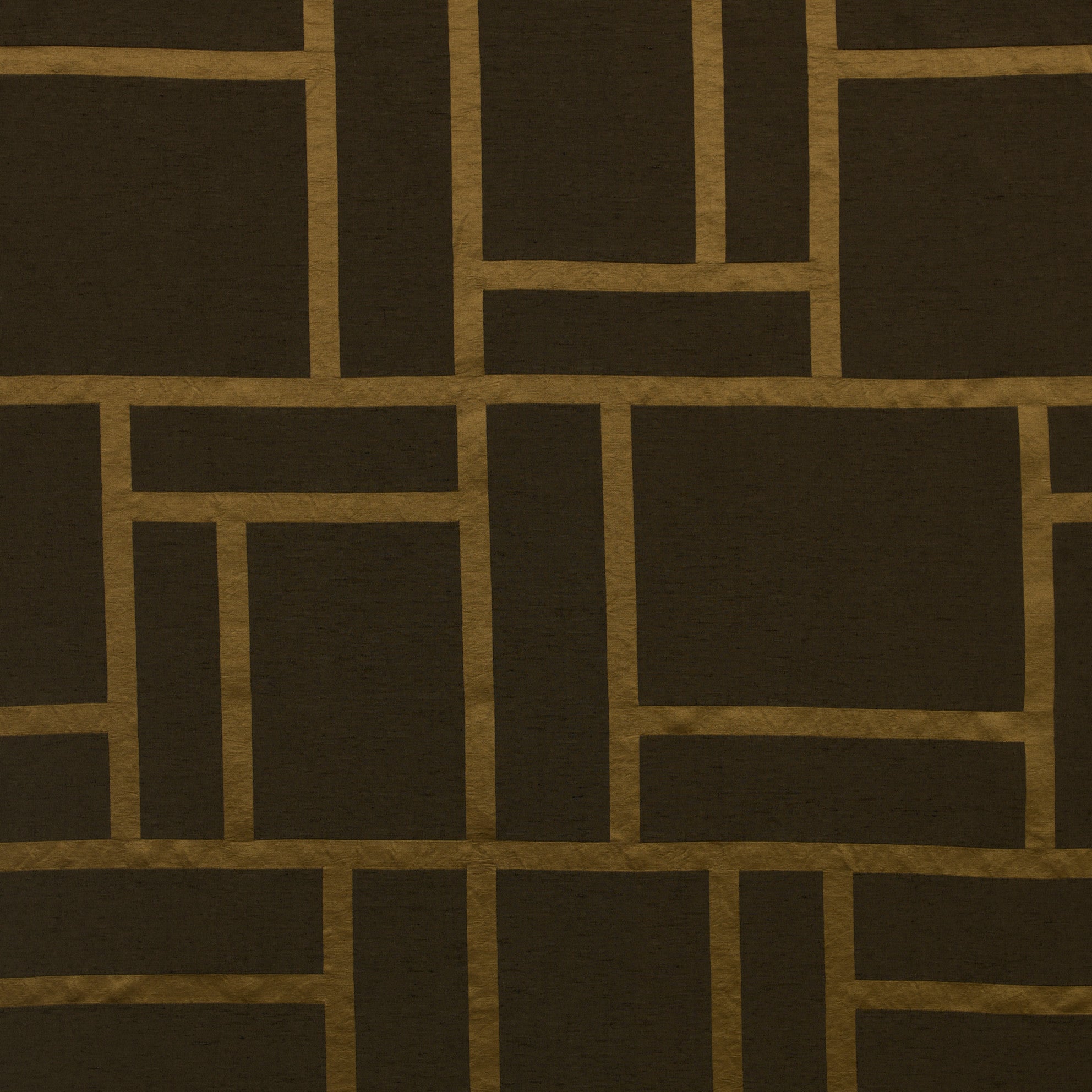 Palazzo Jacquard Fabric - Dark Gold - Reverse | Nicholas Engert Interiors