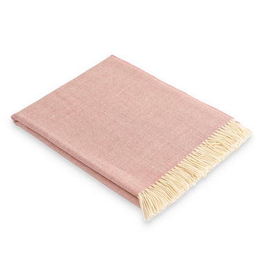 Merino Wool Throw-Dusky Rose Pink | Nicholas Engert Interiors
