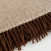 Merino Wool Throw-Latte-Reversible - Detail | Nicholas Engert Interiors