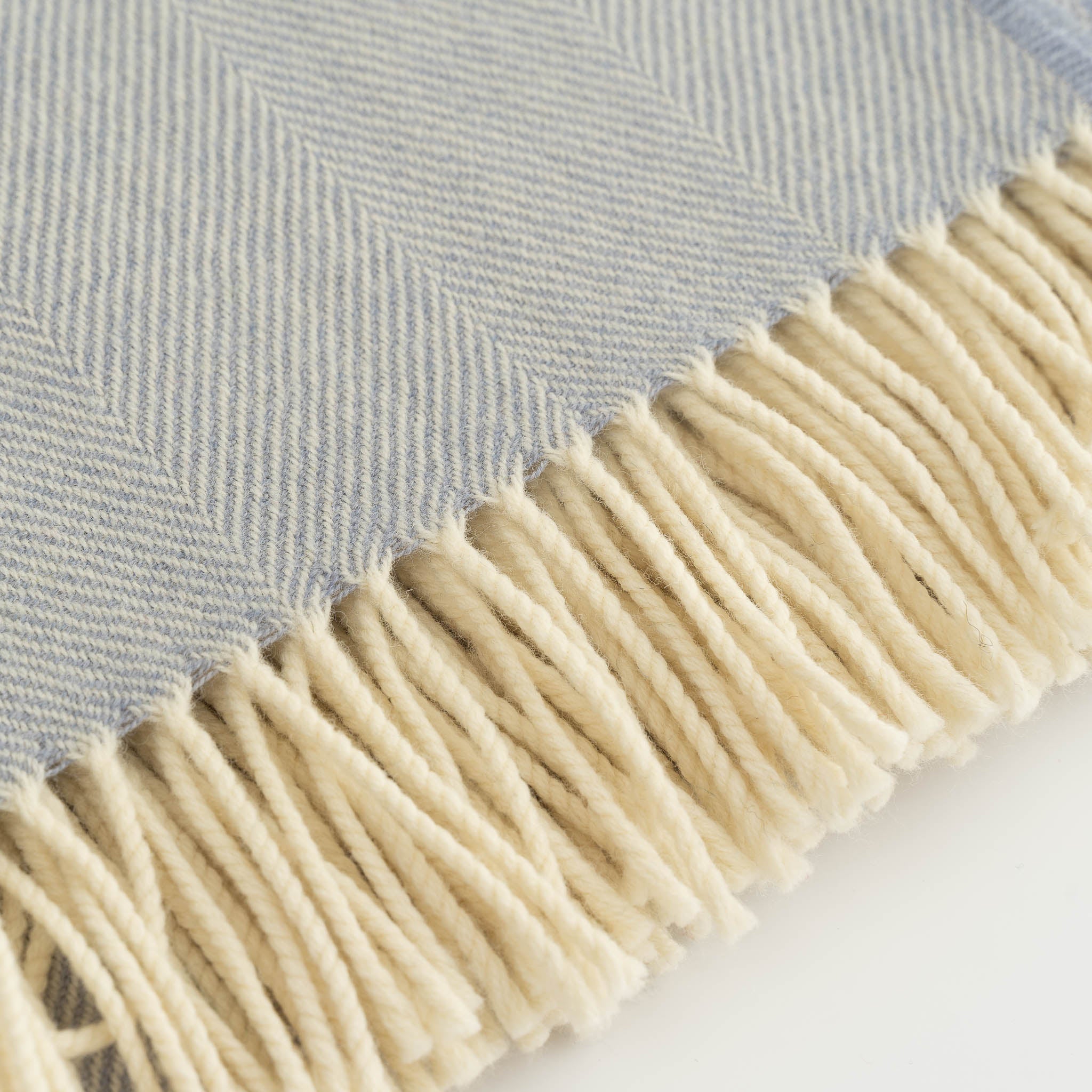 Merino Wool Throw-Parma Violet - Detail | Nicholas Engert Interiors