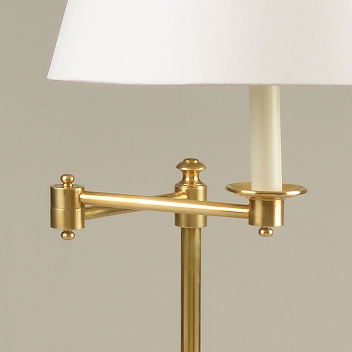 Newport Floor Light - Brass - Detail | Nicholas Engert Interiors