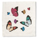 White Linen Table Napkins With Printed Butterflies Pattern | Nicholas Engert Interiors