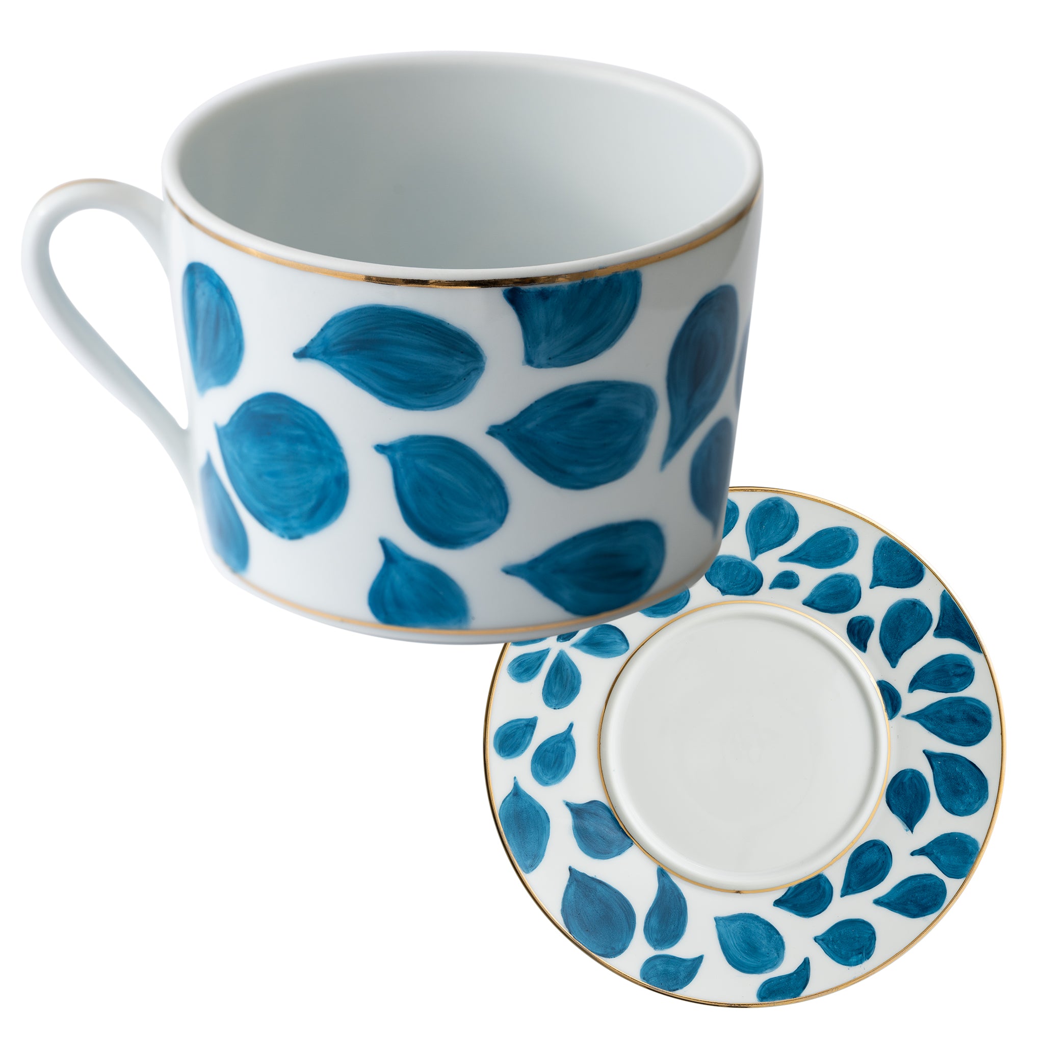 Pétales Breakfast Cup & Saucer - Colour Blue Tahiti | Nicholas Engert Interiors