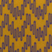 Geometric Print Fabric - Wavelength P102/209 Curry/Rubus