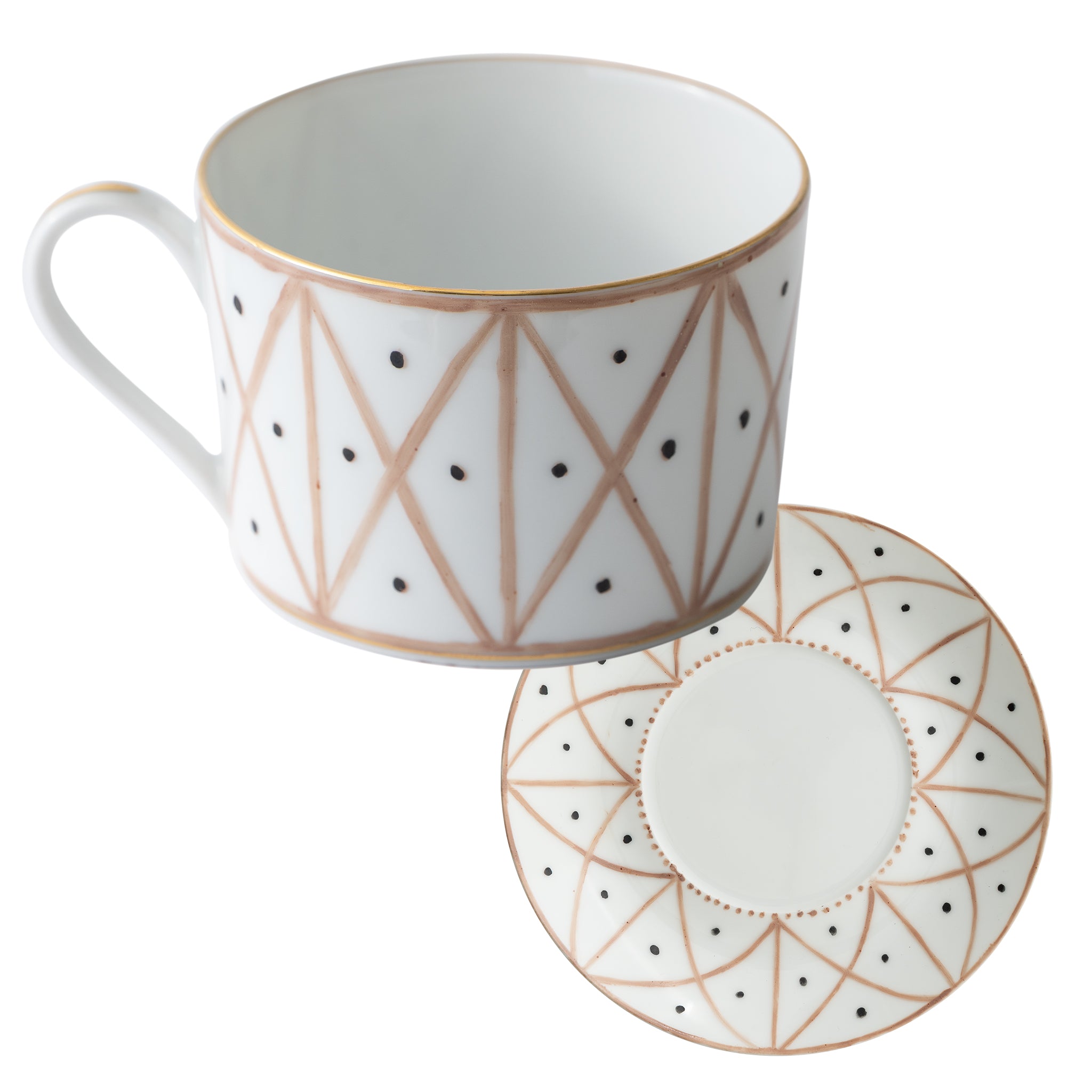 Renaissance Tea Cup & Saucer - Colour Rose Pâle | Nicholas Engert Interiors